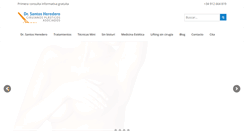 Desktop Screenshot of drsantosheredero.com